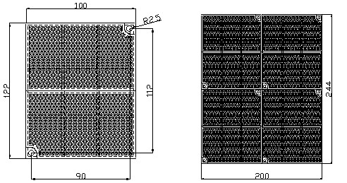 四塊反射器安裝示意圖